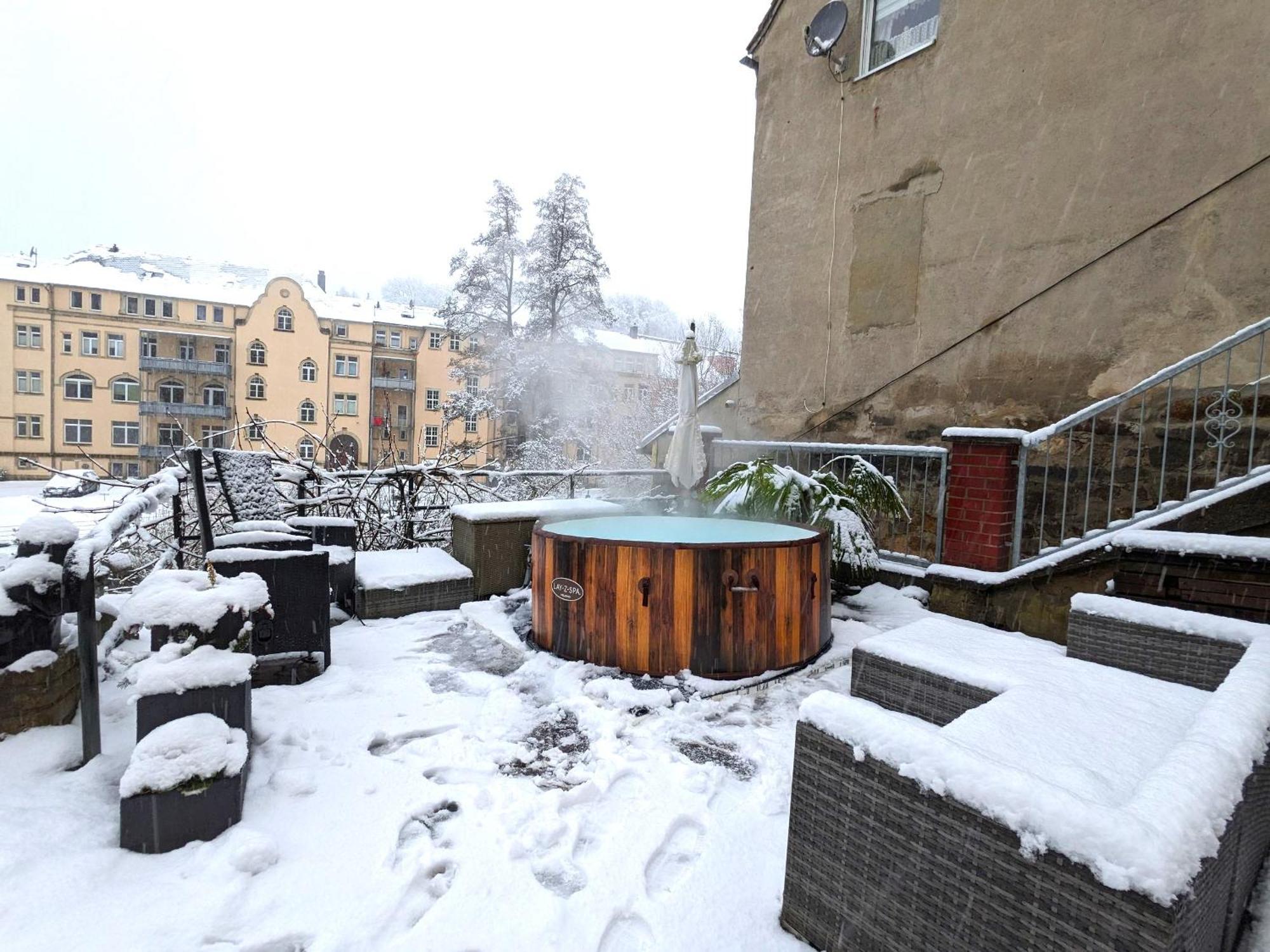 F1 - Urlaubsmagie - Helle Wohnung Mit Sauna & Pool & Whirlpool Sebnitz Ngoại thất bức ảnh